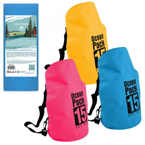 Сумка-мешок водонепроницаемая 15л 34х53см ПВХ/полипропилен DA84-175 Мультидом