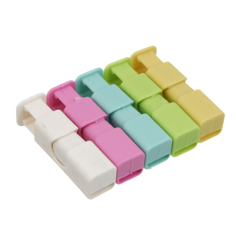 Набор зажимов для пакетов тм VETTA, пластик, 6х1,8 см, 5шт