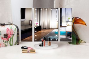 Camelion M217-DL C01 св/д зеркало 5W 6000K 4xLR03 (не в компл) сенсор/дим 345x280 стекло, USB