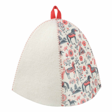 Шапка банная с принтом Амонд в асс., войлок