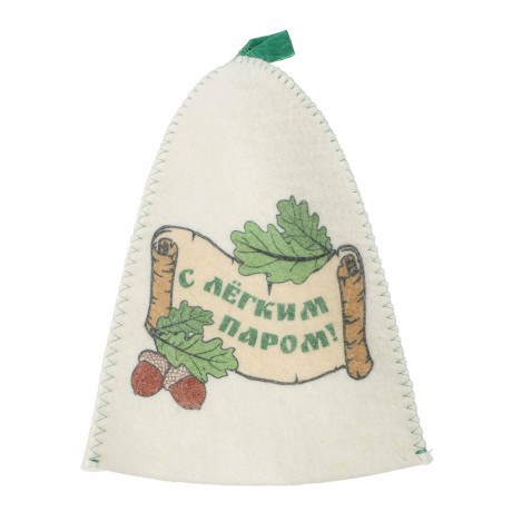 Шапка банная с принтом Амонд в асс., войлок