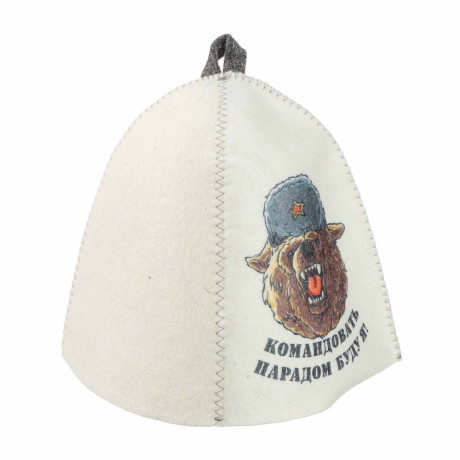 Шапка банная с принтом Амонд в асс., войлок