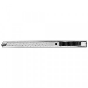 Нож канцелярский 9мм Attache металлический, фиксатор, цв.металлик 280460