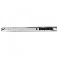 Нож канцелярский 9мм Attache металлический, фиксатор, цв.металлик 280460