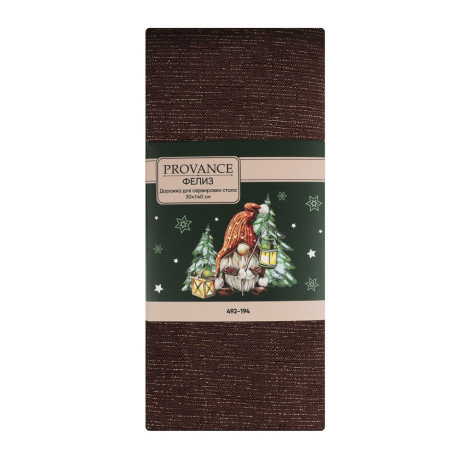 PROVANCE Фелиз Дорожка текстильная для сервировки стола, 30х140см, 85% пэ 15% люрекс
