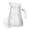 MILLIMI Кувшин для воды 1.2 л, стекло, крышка пластик, рифленый