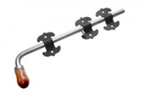 Засов Домарт универсальный фигурный ЗУФ-400 мод.2 черный d-16мм5)