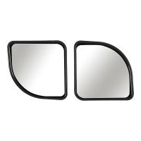 ЕРМАК Зеркало квадратное мертвой зоны, цвет черный 2шт, 50x50