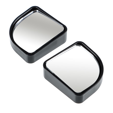 ЕРМАК Зеркало квадратное мертвой зоны, цвет черный 2шт, 50x50