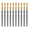 Сверло по металлу, 4 мм, HSS-Tin, Golden Tip, 10 шт. Denzel