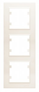 Makel Karea рамка СУ 3 мест. крем. (верт.) 56010708