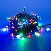 Гирлянда-нить ULD-S0800-100/DGA MULTI 100LED разноцв. 8м, 8реж. провод зеленый IP20, 4.5W Uniel