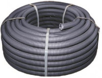 EKF Труба гофр.ПНД с зондом d20мм (бухта 100м, цена за 1м) черная Plast tpnd-20