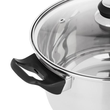 Стрейтон Кастрюля 24х13,5см, 4,9л, со стекл. крышкой