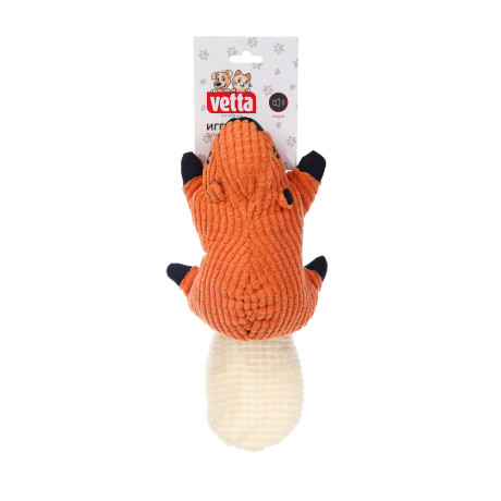 Игрушка для собак, тм VETTA, с пищалкой, бобер, п/э, 29*13см