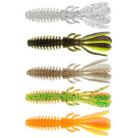 AZOR FISHING Набор силиконовых приманок "Кальмар" плавающая, съедобная, 75мм, 5шт, 5 цветов