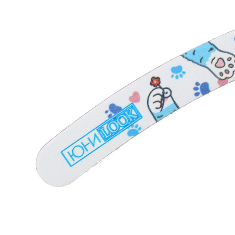 ЮНИLOOK Пилка шлифовальная 2-х сторонняя, 100/180 грит, ЭВА, пластик, 17,8 см, 2 формы