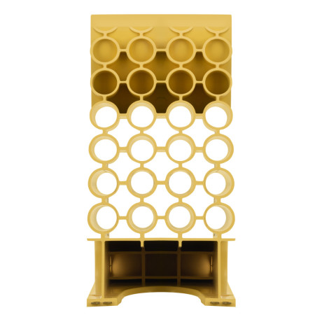 Упор противооткатный для грузового транспорта, ЖЕЛТЫЙ, 35 т, 438х200х205 мм Stels