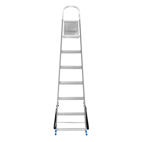 Стремянка, 7 ступеней, стальная, оцинкованная Сибртех