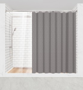 Штора д/ванной Силвер 200(В)*180(Ш)см, 12колец, люверсы, полиэстер, 75284 Master House