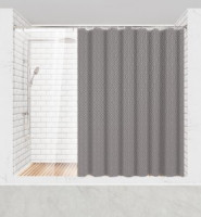 Штора д/ванной Силвер 200(В)*180(Ш)см, 12колец, люверсы, полиэстер, 75284 Master House