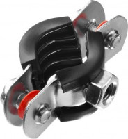 Хомут трубный с гайкой, оцинкованный, 3/8", 10шт, ЗУБР Мастер 37850-15-19