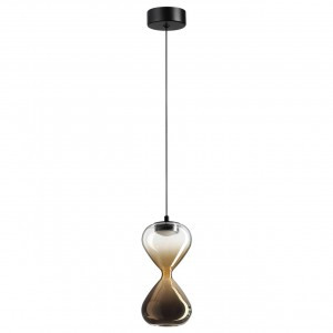 ODEON LIGHT 5094/4L PENDANT ODL25 415 черн /прозр./зол. град./стекло Подвес 4W 4000K 388lm GLESSI