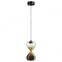 ODEON LIGHT 5094/4L PENDANT ODL25 415 черн /прозр./зол. град./стекло Подвес 4W 4000K 388lm GLESSI