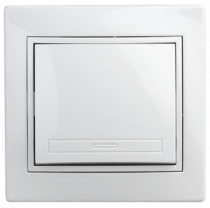 ЭРА Intro Plano выкл. СУ 1 кл. (перекл перекрест.) 10А 250В, белый 1-108-01 53816