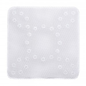 Коврик для ванной на присосках Барнео 53*53см, ПВХ, квадратный, белый 75695 Master House