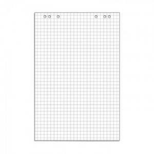 Бумага для флипчартов Блок бумаги для флипчартов клетка 67,5х98 10 лист. 80гр. 445517
