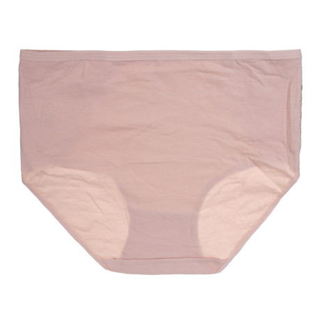 GALANTE Трусы женские макси с декором, р.50, 95%хлопок, 5%спандекс, бежевый, НБ25-14