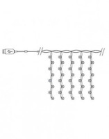 Feron Гирлянда-занавес (USB) Роса 480LED 3x3м, разноцв. IP20 шнур 3м, пульт в/к CL591 41640