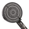 RAIN Лейка для душа, 6 режимов, SPA, кнопка стоп, 120мм, графит