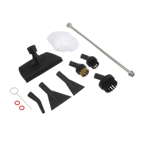 LEBEN Пароочиститель, 1.2л, 2500Вт, 6 режимов, 9 насадок, 220в