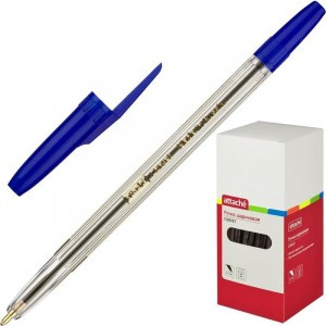 Ручка шарик. Attache Corvet синяя, 0,7мм 447473