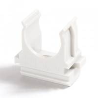 Промрукав крепеж-клипса Полистирол БЕЛАЯ d32 (25/500 уп/кор) цена за 1 шт 02732б