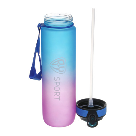 Бутылка спортивная тм BY SPORT, 1000мл, PC, 3 цвета