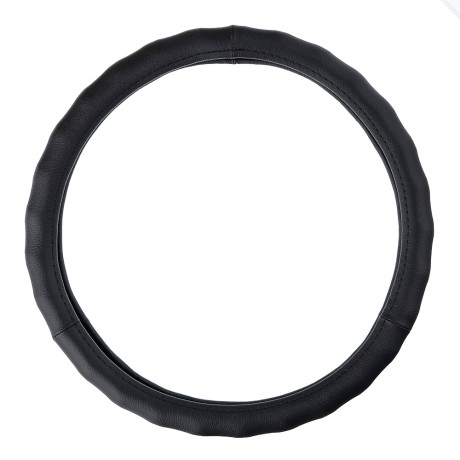 ЕРМАК Оплетка руля, натуральная кожа, цвет черный, размер M