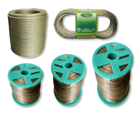 Трос в оплетке ПВХ / моток 4мм