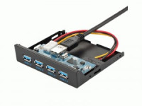 Планка USB 3.0 на переднюю панель 3.5" Gembird, 4xUSB-A 3.0