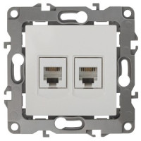 ЭРА 12 мех. роз. телеф. СУ 2 мест. RJ11, сл. кость, автоклеммы 12-3106-02 0974