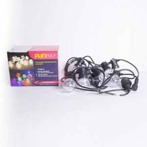 Гирлянда светод. улич. "Лампочки" SE-BL-510WW, 5М, 60LED, тепл.бел, IP65, Funray