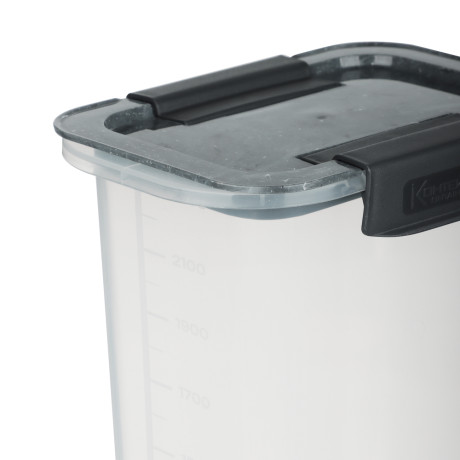 Контейнер герметичный с защелками для сыпучих продуктов 2300мл, пластик