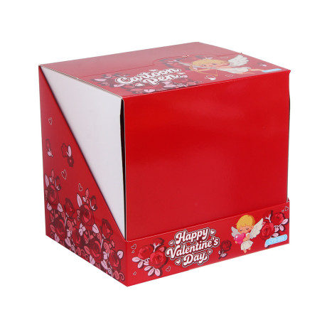 Ручка шариковая синяя с LED подсветкой "Love", 4 вида, шоу-бокс