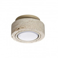 ODEON LIGHT 6625/1C HIGHTECH Потолочный св-к мет/камень/беж. IP20 LED GX53 9W 220V TRAVERTINO
