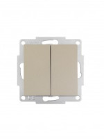 Lezard VESNA мех. выкл. СУ 2 кл. 10А  титан. (корп. ABS)    742-3788-101
