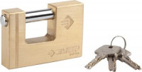 Замок ЗУБР &quot;ЭКСПЕРТ&quot; навесной, латунный корпус, П-образная форма, 90мм