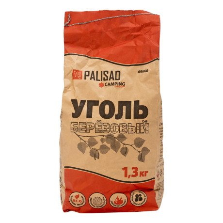 Уголь березовый, 1.3 кг Camping Palisad