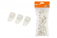 TDM Скоба нейлоновая крепежная СКН-5 белая (100шт в уп., цена за уп.)  (20!) SQ0514-0201